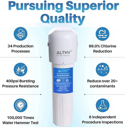 under Sink Drinking Water Filter Purifier -NSF/ANSI Certified Direct Connect under Counter Drink Water Filtration System