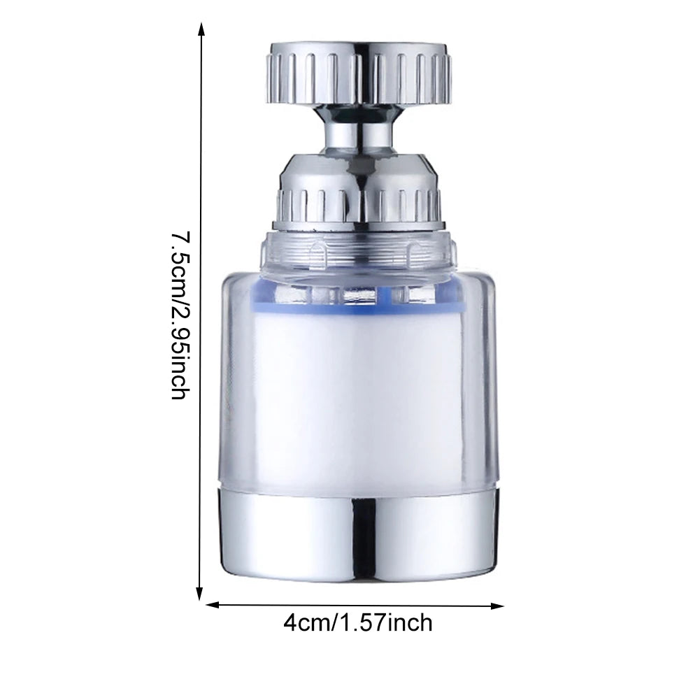360 Degree Water Filter Tap with PP Cotton Filter Element Tap Extension Interchangeable Filter Element Suitable for Tap