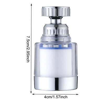360 Degree Water Filter Tap with PP Cotton Filter Element Tap Extension Interchangeable Filter Element Suitable for Tap
