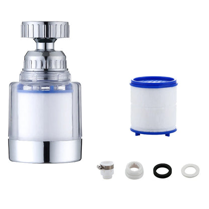 360 Degree Water Filter Tap with PP Cotton Filter Element Tap Extension Interchangeable Filter Element Suitable for Tap