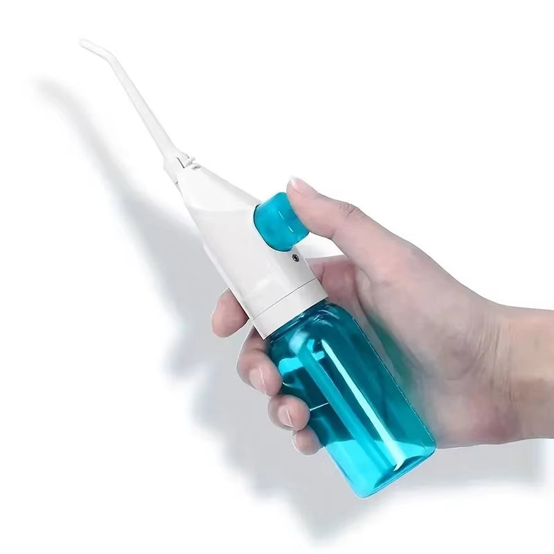 New Household High Pressure Oral Irrigator Portable Teeth Clean Water Dental Floss Manual High Pressure Water Toothpick