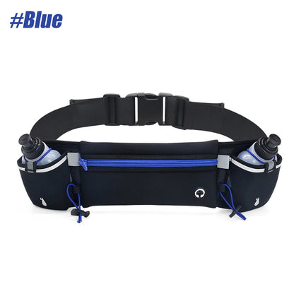 1Pcs Hydration Running Belt with Water Bottles for Men & Women – Running Water Bottles, Water Resistant Pouch Fits All Phones